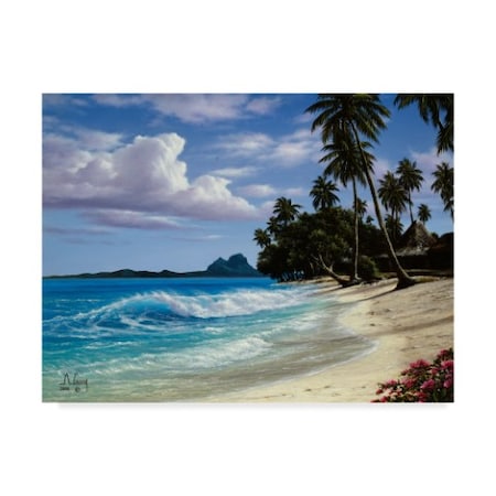 Anthony Casay 'Tropical Beach' Canvas Art,14x19